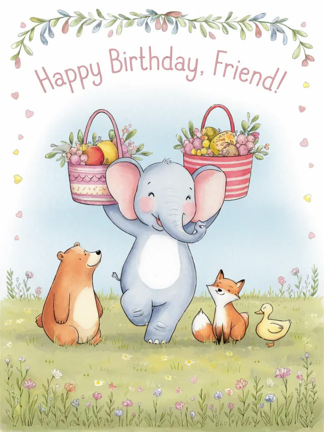 Ideogram Whimsical Birthday Card Art: Version Comparison - v2.0 - Image 2
