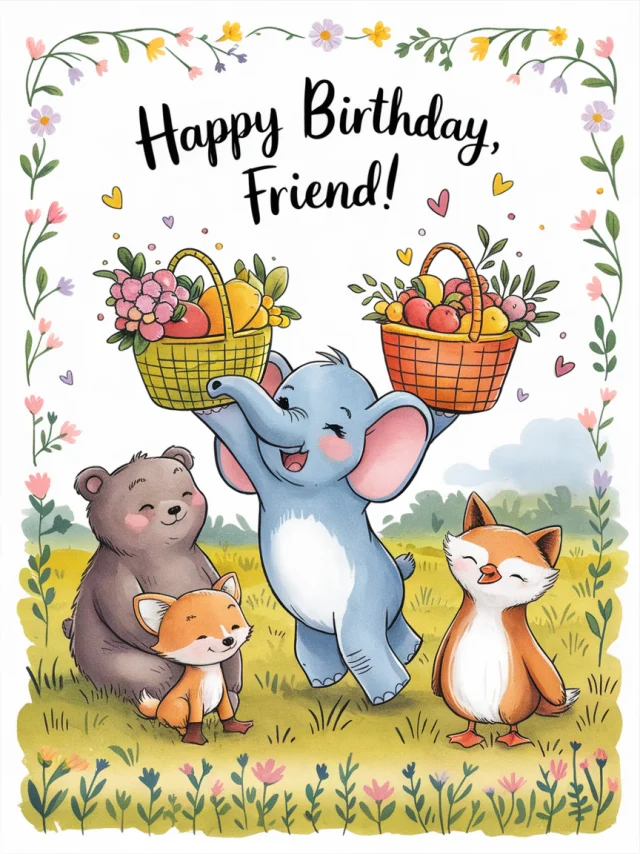 Ideogram Whimsical Birthday Card Art: Version Comparison - v2.0 - Image 4