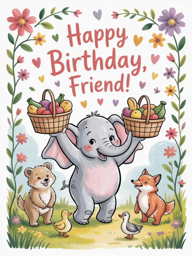 Ideogram Whimsical Birthday Card Art: Version Comparison - v3.0 - Image 4