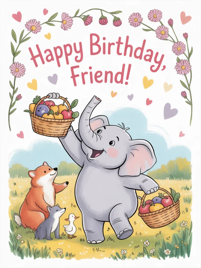 Ideogram Whimsical Birthday Card Art: Version Comparison - v3.0 - Image 2