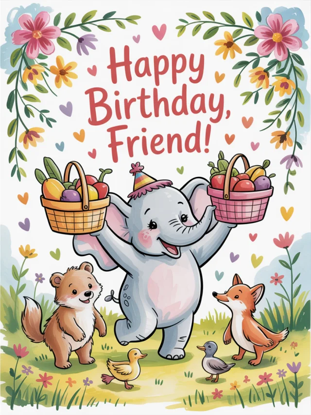 Ideogram Whimsical Birthday Card Art: Version Comparison - v3.0 - Image 3