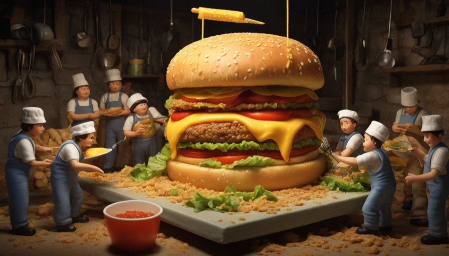 AI Creates Whimsical Miniature Food Art: Leonardo Models Test - leonardo vision xl - Image 3