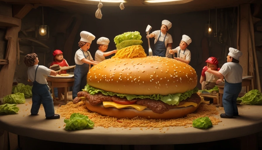 AI Creates Whimsical Miniature Food Art: Leonardo Models Test - leonardo vision xl - Image 2