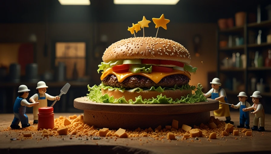 AI Creates Whimsical Miniature Food Art: Leonardo Models Test - leonardo lightning xl - Image 4