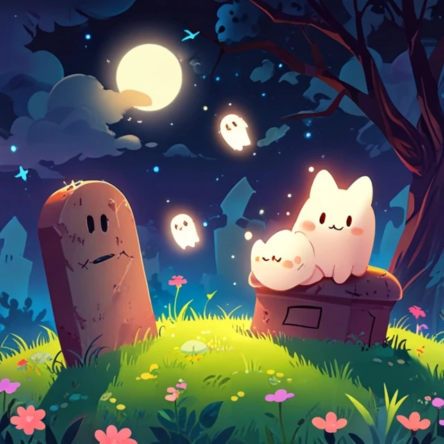 Leonardo AI: Whimsical Pet Ghost Illustrations Compared - leonardo anime xl - Image 4
