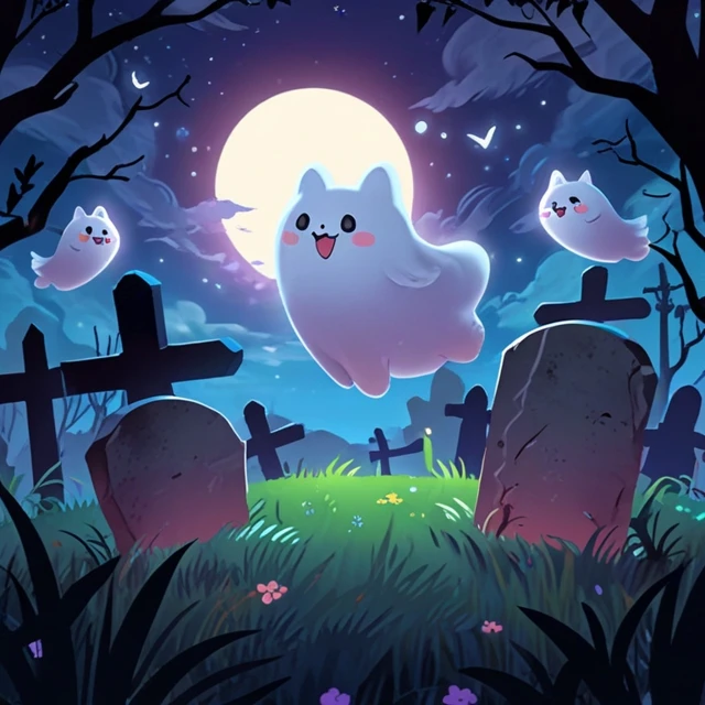 Leonardo AI: Whimsical Pet Ghost Illustrations Compared - leonardo anime xl - Image 2