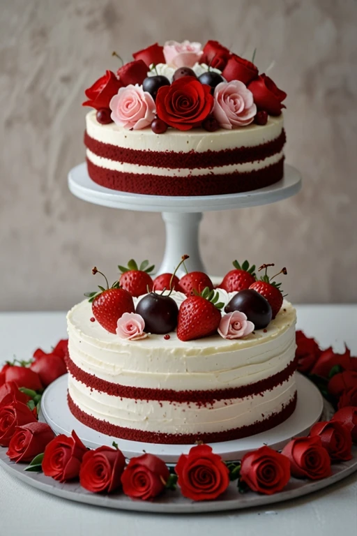 AI Red Velvet Birthday Cakes: Leonardo Models Compared - leonardo lightning xl - Image 2
