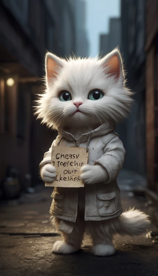 Cute Anthropomorphic Kitten AI Art: Leonardo Models Review - leonardo vision xl - Image 4