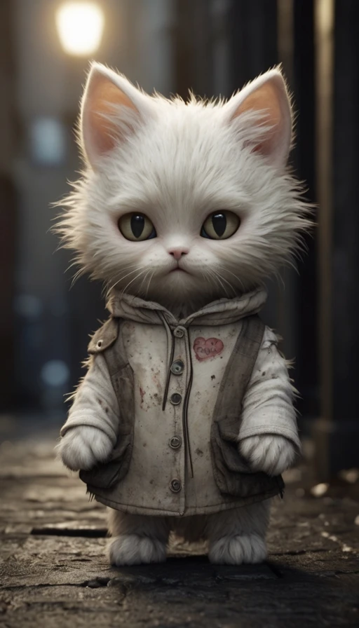 Cute Anthropomorphic Kitten AI Art: Leonardo Models Review - leonardo vision xl - Image 2
