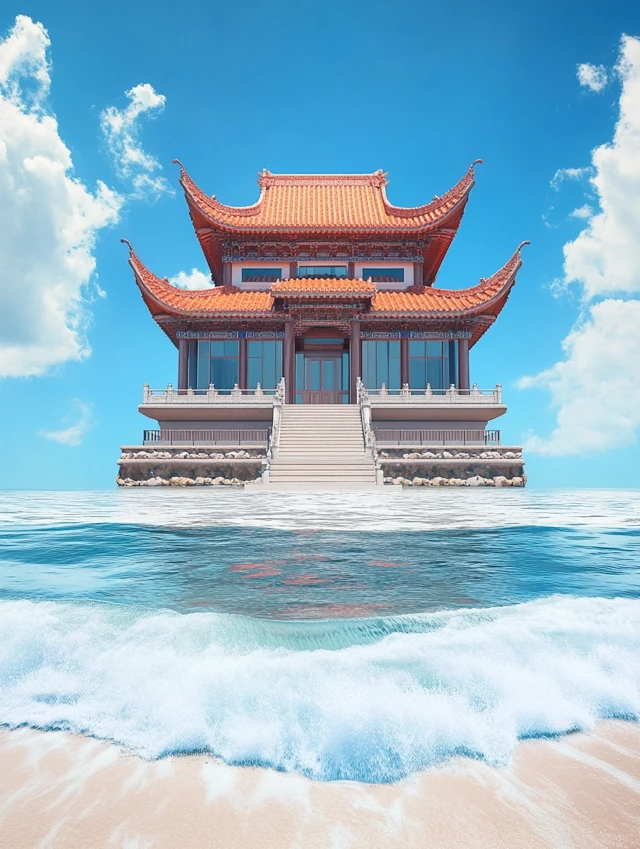 MJ v5.2-v7: East Asian Temple Poster Design Showdown - v6.1 - Image 3