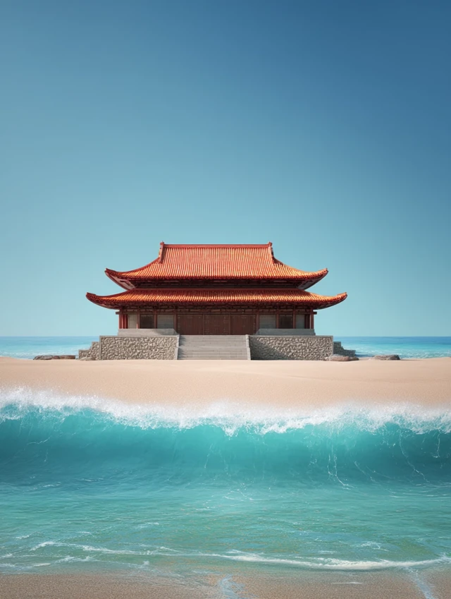 MJ v5.2-v7: East Asian Temple Poster Design Showdown - v7.0 - Image 2