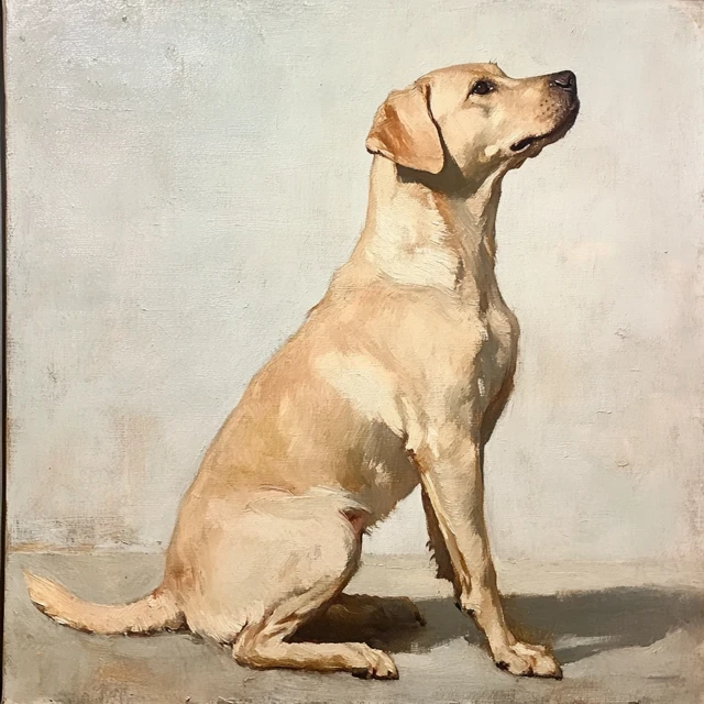 Sargent Style AI Dog Painting: Midjourney v5.2, v6.1 & v7.0 - v6.1 - Image 2