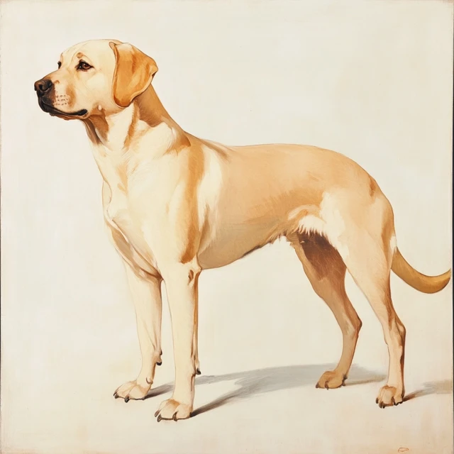 Sargent Style AI Dog Painting: Midjourney v5.2, v6.1 & v7.0 - v6.1 - Image 3