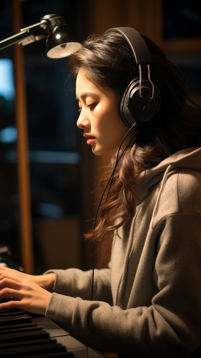 Emotional Korean Singer AI Art: MJ Version Showdown - v5.2 - Image 2