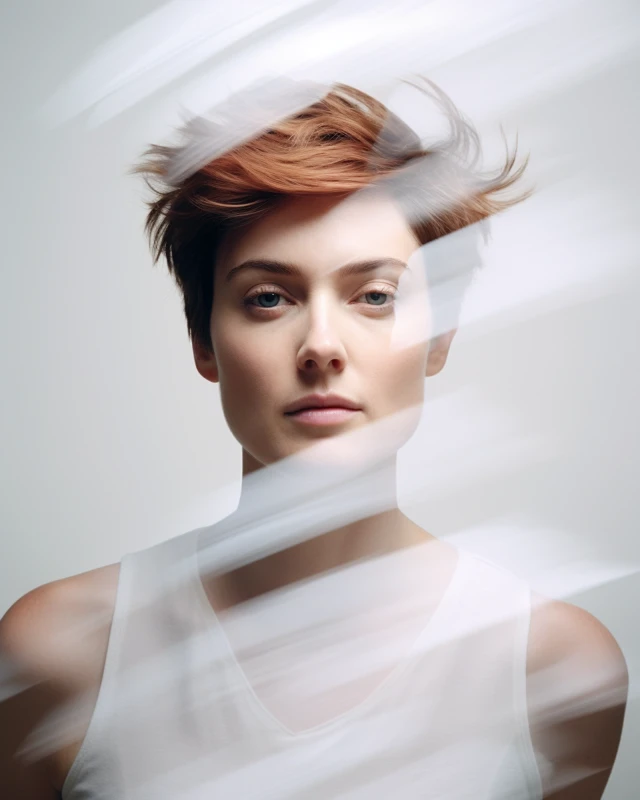 Midjourney Multiple Exposure Portrait: Version Showdown - v5.2 - Image 3