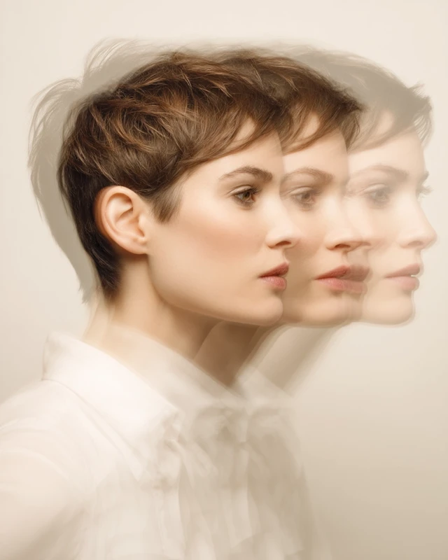 Midjourney Multiple Exposure Portrait: Version Showdown - v7.0 - Image 4