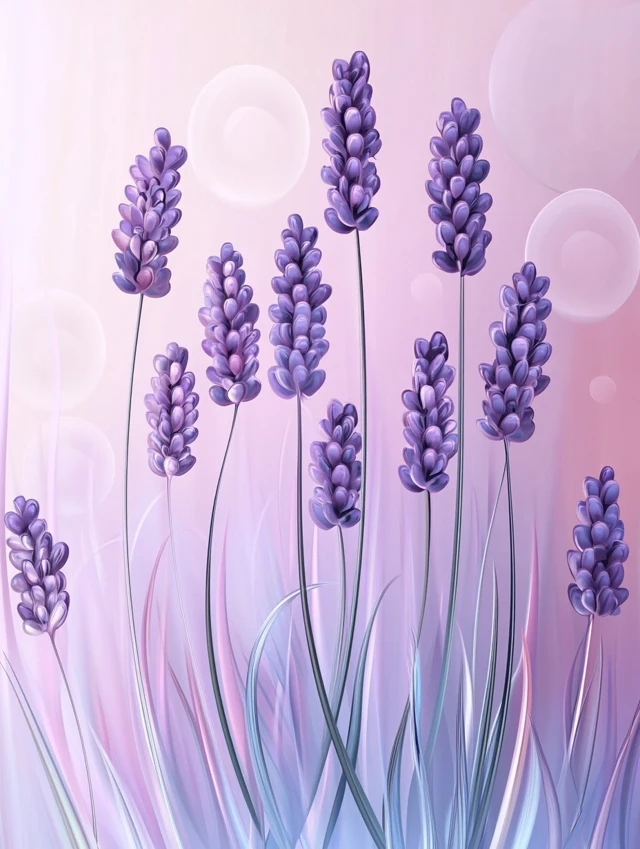 Lavender Vector Art: Midjourney v5.2-v7.0 Compared - v6.1 - Image 2