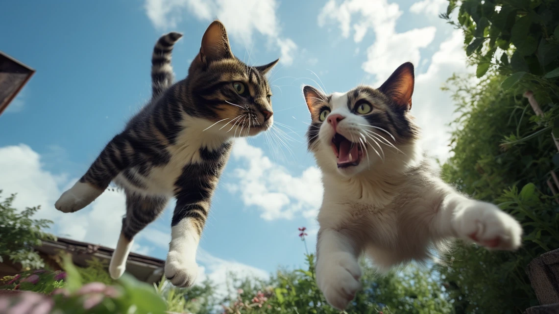 Midjourney: Cinematic Pet Action Photography AI Compared - v5.2 - Image 3