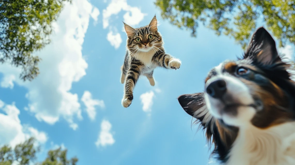 Midjourney: Cinematic Pet Action Photography AI Compared - v6.1 - Image 2
