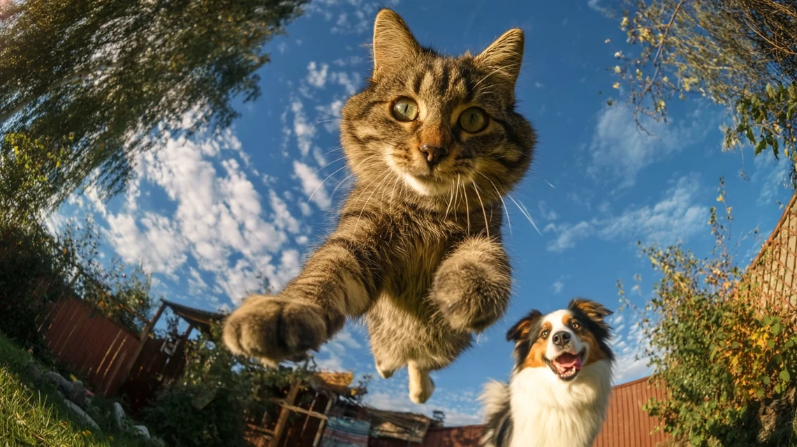 Midjourney: Cinematic Pet Action Photography AI Compared - v7.0 - Image 3