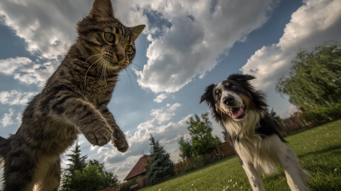 Midjourney: Cinematic Pet Action Photography AI Compared - v7.0 - Image 2