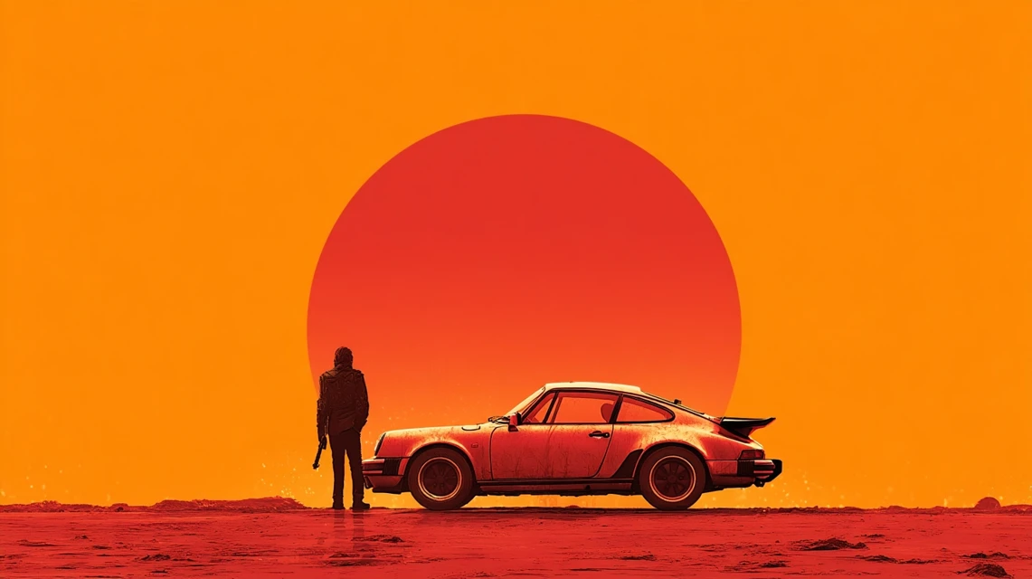 Retro Sci-Fi Car Posters: MidJourney v5.2-v7.0 AI Art - v7.0 - Image 4
