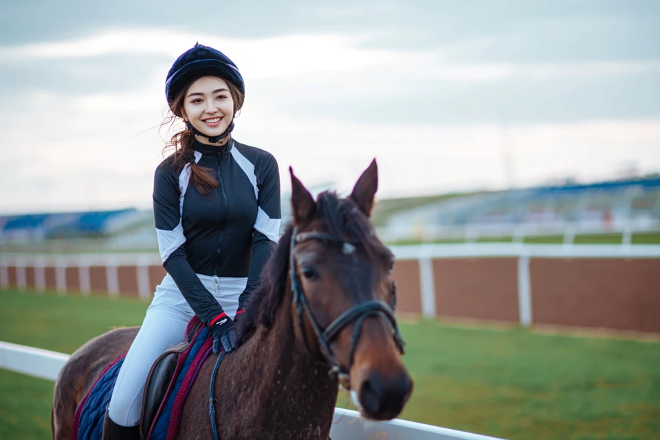 AI Equestrian Ads: MJ v5.2, v6.1, v7.0 Comparison - v7.0 - Image 3