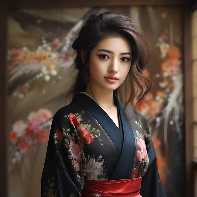 MJ v5.2 vs v6.1 vs v7: Best Japanese Kimono Girl Portraits - v5.2 - Image 2