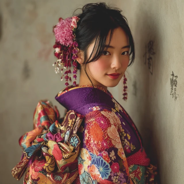 MJ v5.2 vs v6.1 vs v7: Best Japanese Kimono Girl Portraits - v7.0 - Image 3