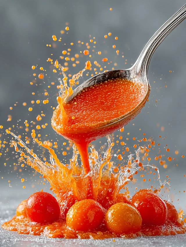 AI Tomato Soup Splash Photography: Midjourney v5-v7 Test - v7.0 - Image 3