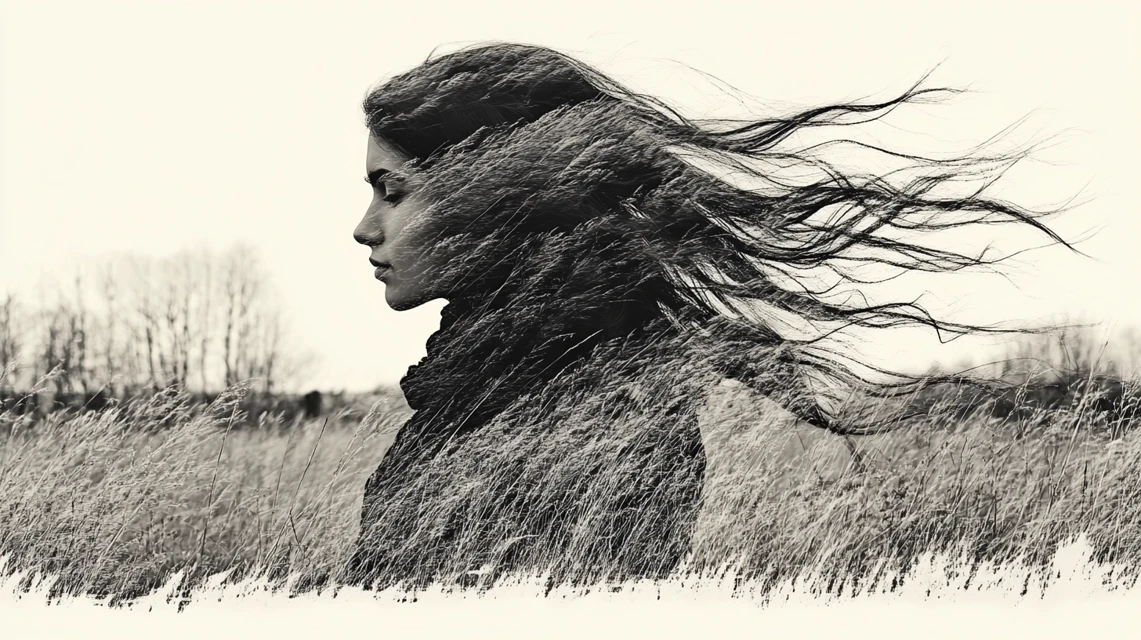 Midjourney Double Exposure Woman Earth Art: v5.2-v7 Review - v6.1 - Image 2