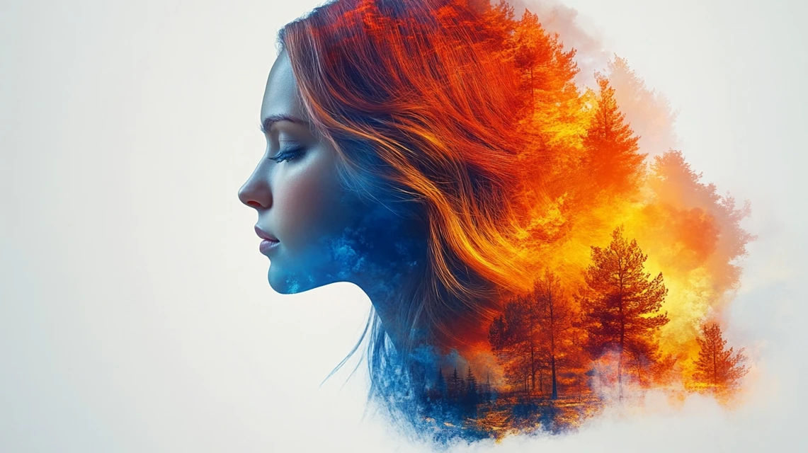 Midjourney Double Exposure Woman Earth Art: v5.2-v7 Review - v6.1 - Image 4