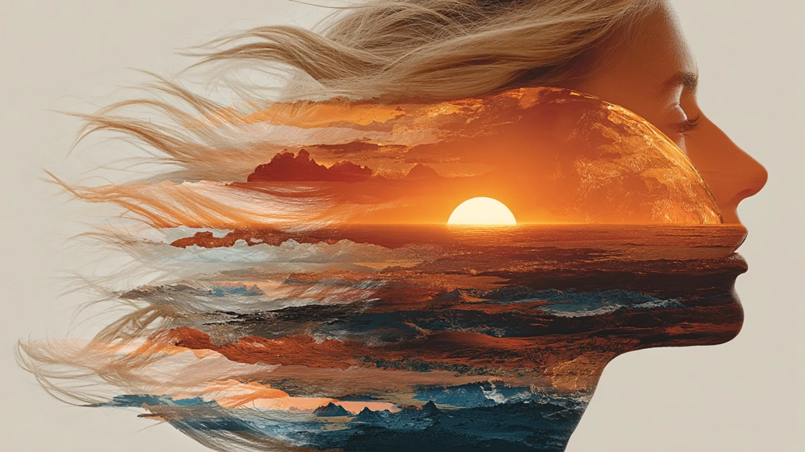 Midjourney Double Exposure Woman Earth Art: v5.2-v7 Review - v7.0 - Image 2