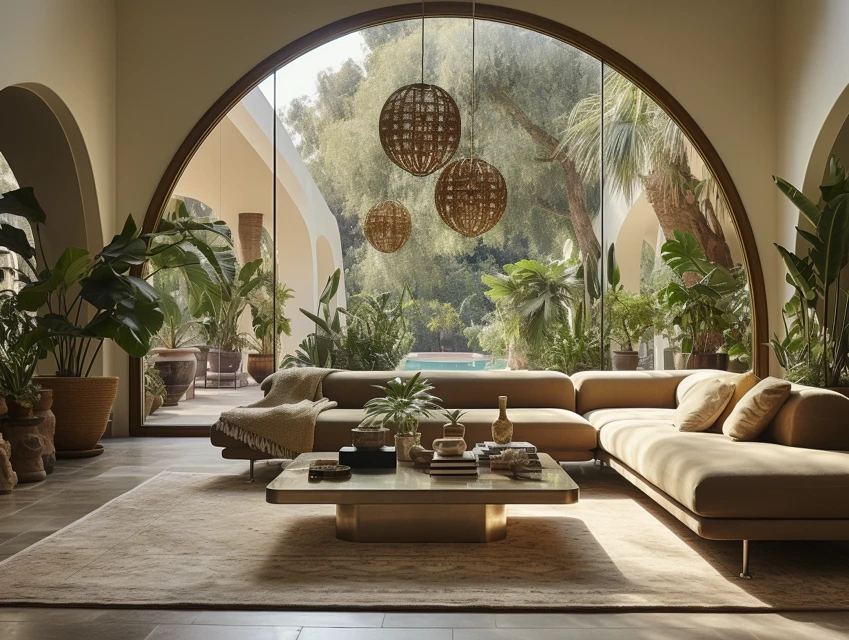 Midjourney Photorealistic Arched Mirror Interiors Compared - v5.2 - Image 2