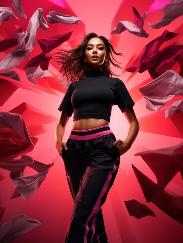 Midjourney Dynamic Sportswear Ads: v5.2-v7 Review - v5.2 - Image 1