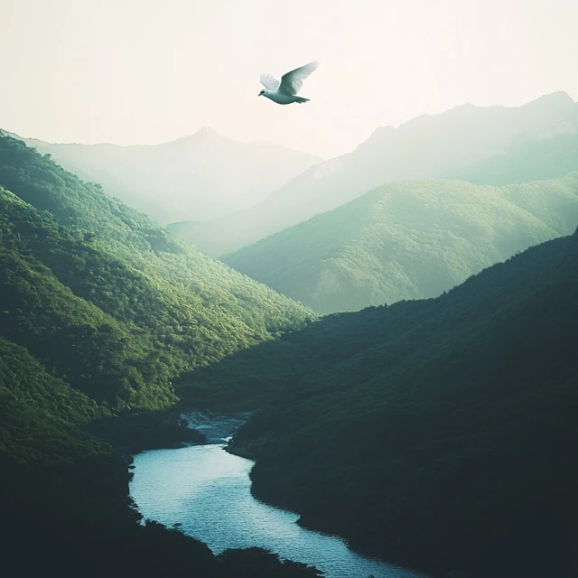 Midjourney: Best Serene Mountain Landscape AI Art? - v6.1 - Image 2