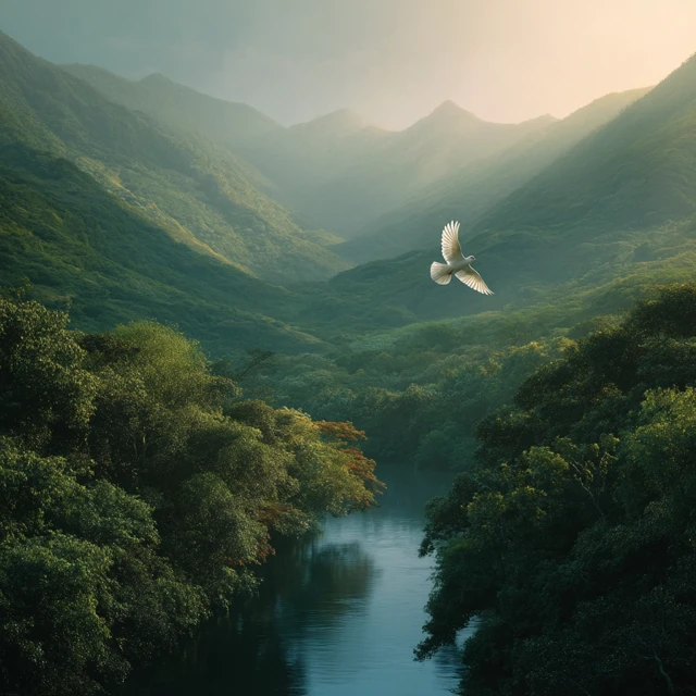 Midjourney: Best Serene Mountain Landscape AI Art? - v7.0 - Image 3