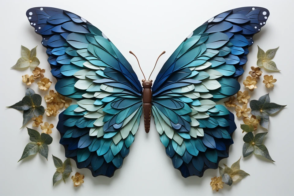 Midjourney Mosaic Butterfly Art: v5.2 v6.1 v7.0 Compared - v5.2 - Image 3
