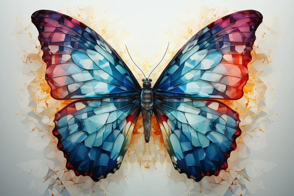 Midjourney Mosaic Butterfly Art: v5.2 v6.1 v7.0 Compared - v5.2 - Image 2