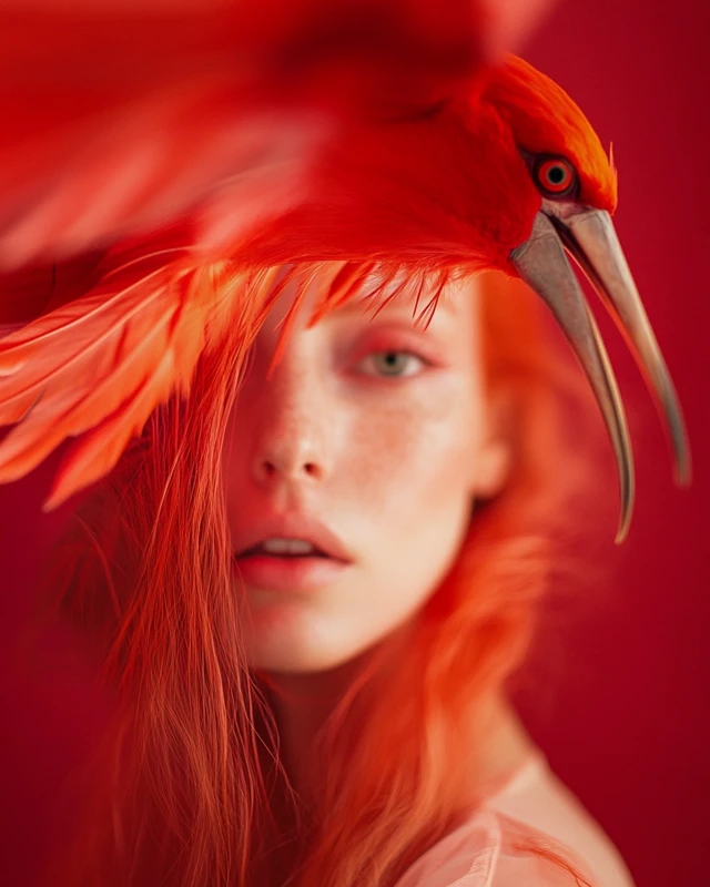 MidJourney’s Evolution: Surreal Hornbill Portrait Photography - v6.1 - Image 2