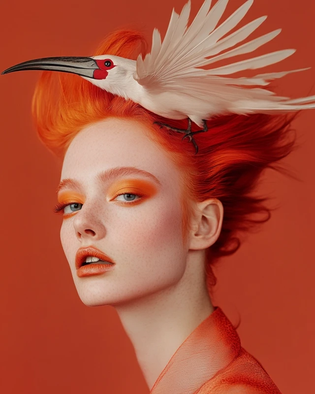 MidJourney’s Evolution: Surreal Hornbill Portrait Photography - v6.1 - Image 3