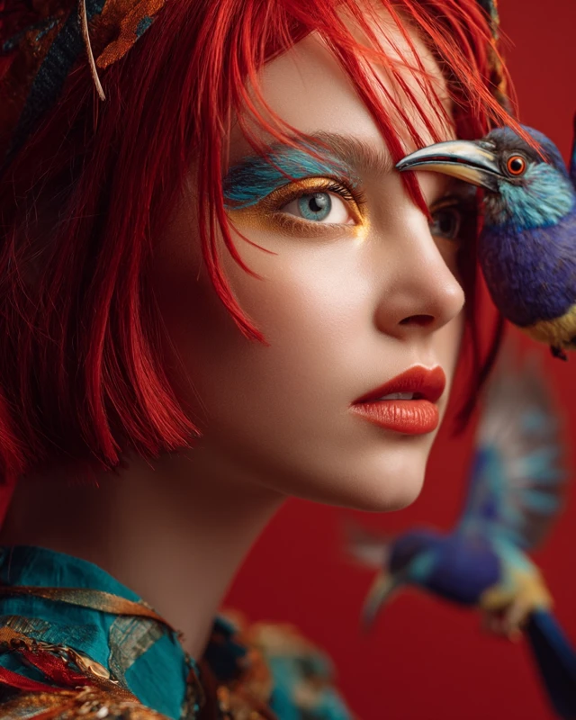 MidJourney’s Evolution: Surreal Hornbill Portrait Photography - v7.0 - Image 2