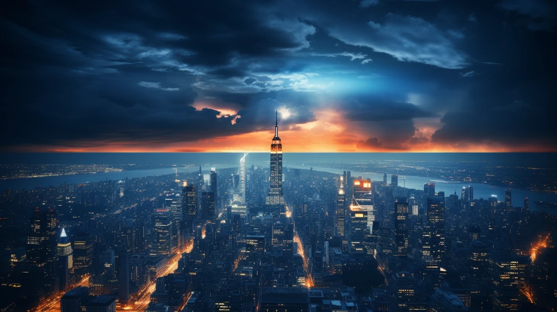Midjourney: Industrial Heat & Digital Coolness AI Cityscapes - v5.2 - Image 2
