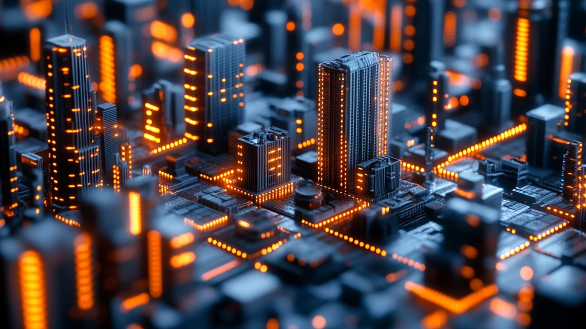 Midjourney: Industrial Heat & Digital Coolness AI Cityscapes - v6.1 - Image 4