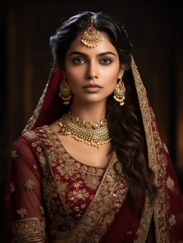Rajasthani Maharani Portraits: Midjourney v5.2 to v7.0 Evolution - v5.2 - Image 2