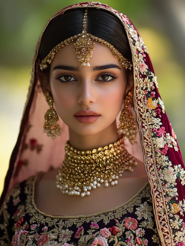 Rajasthani Maharani Portraits: Midjourney v5.2 to v7.0 Evolution - v6.1 - Image 1