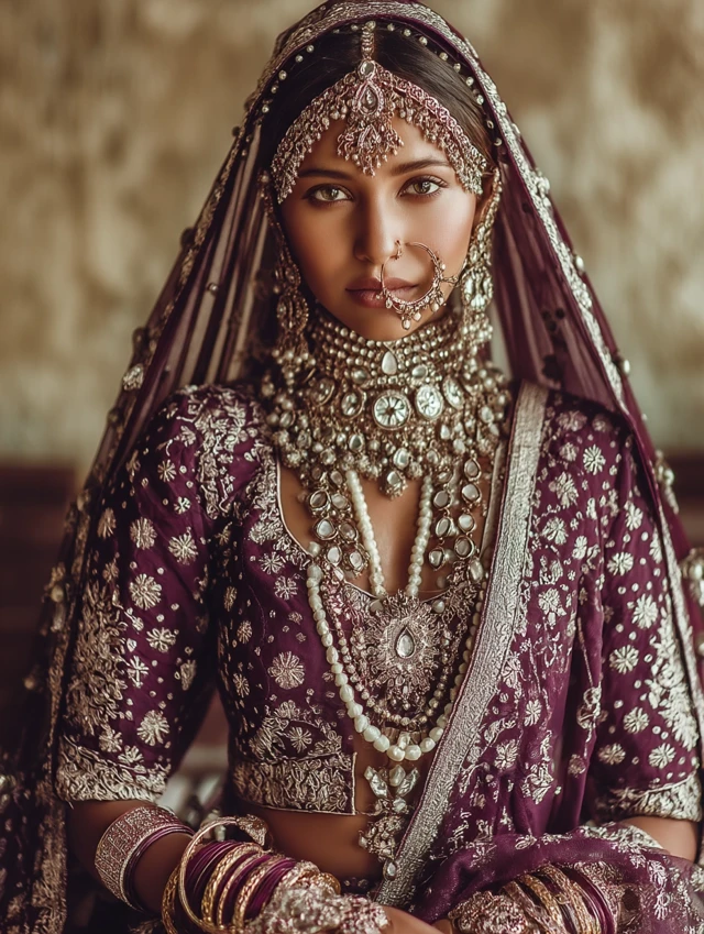 Rajasthani Maharani Portraits: Midjourney v5.2 to v7.0 Evolution - v7.0 - Image 1