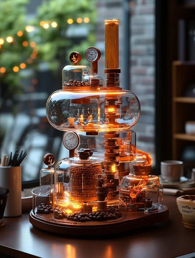 MidJourney Coffee Town Dioramas: Evolution Across Versions - v6.1 - Image 1