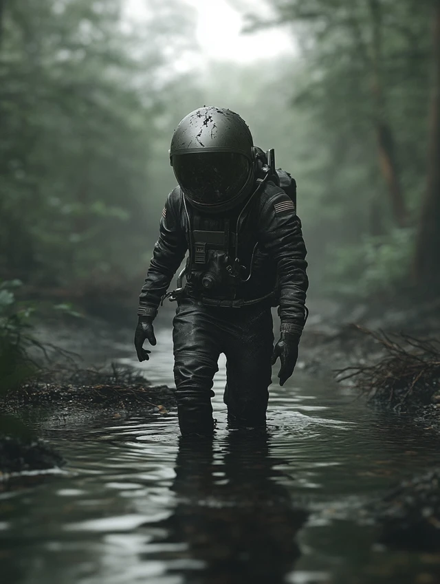 MidJourney Evolution: Photorealistic Astronaut Despair Images - v6.1 - Image 3