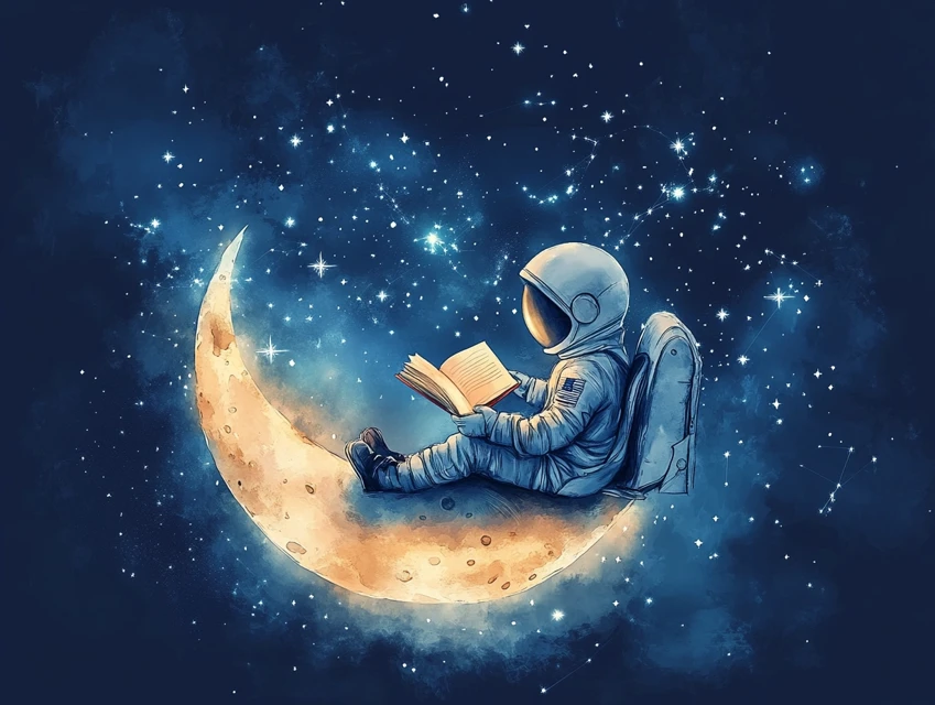 Midjourney: Astronaut Child Watercolor Nursery Art (v5-v7) - v6.1 - Image 4